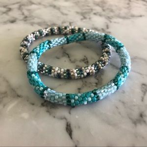 Lily and Laura beaded bracelets
